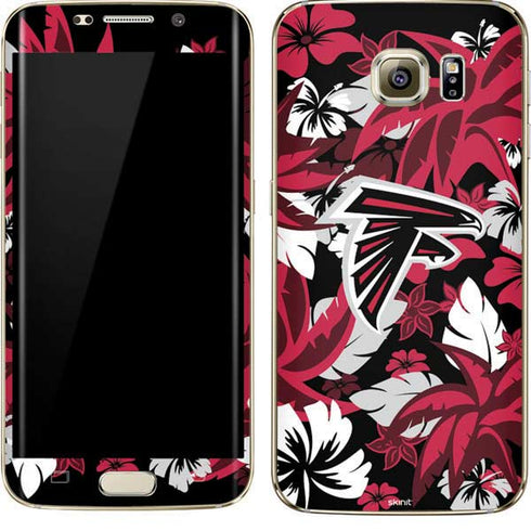 NFL Atlanta Falcons Tropical Print Galaxy S7 Edge Skin